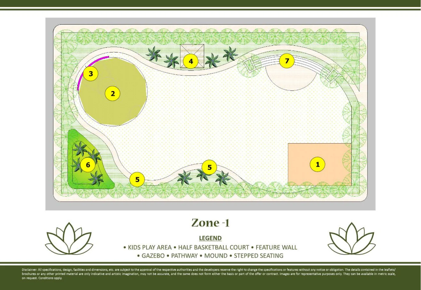 Zone 1 Sports Park & Play Area Layout